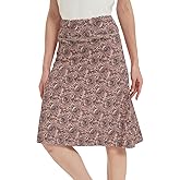 NOOYME 24" Skorts Modest for Women with Pockets Midi Knee Length Athletic Skirts