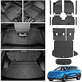 LUMWAY Floor Mats for 2024 2025 2026 Chevy Equinox EV(Non Fuel) Trunk Mat with Backrest Mat and Storage Mats, Door Sill Protectors, All Weather Cargo Liner Back Seat Cover for Equinox EV Accessories