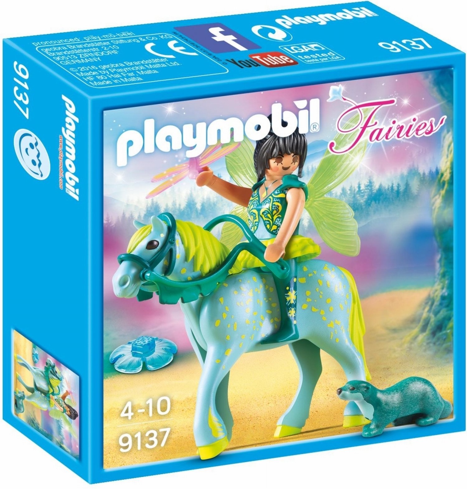 PlayMOBIL 9137 FAiries Enchanted FAiry with Horse, Fun Imaginative Role-Play, PlaySets Suitable for Children Ages 4+