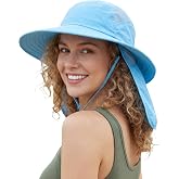 Home Prefer UPF 50+ Sun Hat with Neck Flap Wide Brim Fishing Hat for Men | Mesh vents, Cooling airflow, Wide neck protection, UVA/UVB, Windproof chin strap, Lightweight non‑bulky, Water repellent
