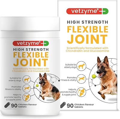 Vetzyme High Strength Flexible Joint Supplements for Dogs 90 Tablets