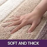 DEXI Bath Mat 60 x 90 cm Beige Microfiber Non-Slip Absorbent Rug view 3