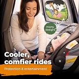 CARAMAZ Car Window Shades for Baby 48x30 cm Safari Pack of 2 with Suction Cups view 5