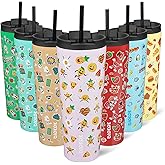 BJPKPK 26oz Tumbler With lid And Straw Stainless Steel Travel Coffee Mug Insulated Tumblers Cups,Hawaii Fruits Purple