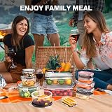 YASHE 38Pcs Airtight BPA-Free Food Storage Containers with Lids view 7