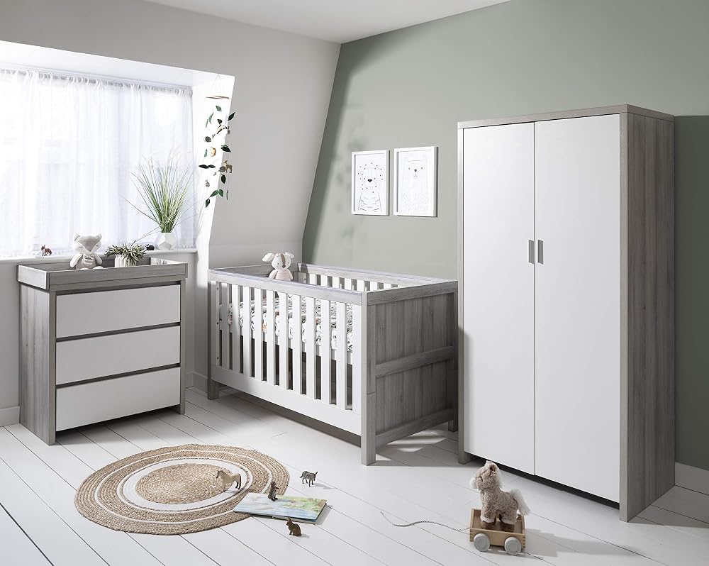 Tutti Bambini Modena 3-Piece Nursery Set Cot Bed Changing Table Wardrobe