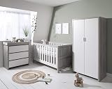 Tutti Bambini Modena 3-Piece Nursery Set Cot Bed Changing Table Wardrobe
