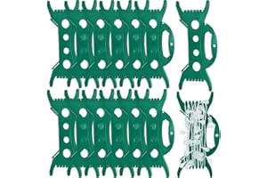 Sliner 12 Pcs Christmas Lights Storage Holder Light Cord Wind up Storage Organizer Extension Cord Organizer Wire Reel for Outdoor Holiday Extension Rope Garland Tree (Green)