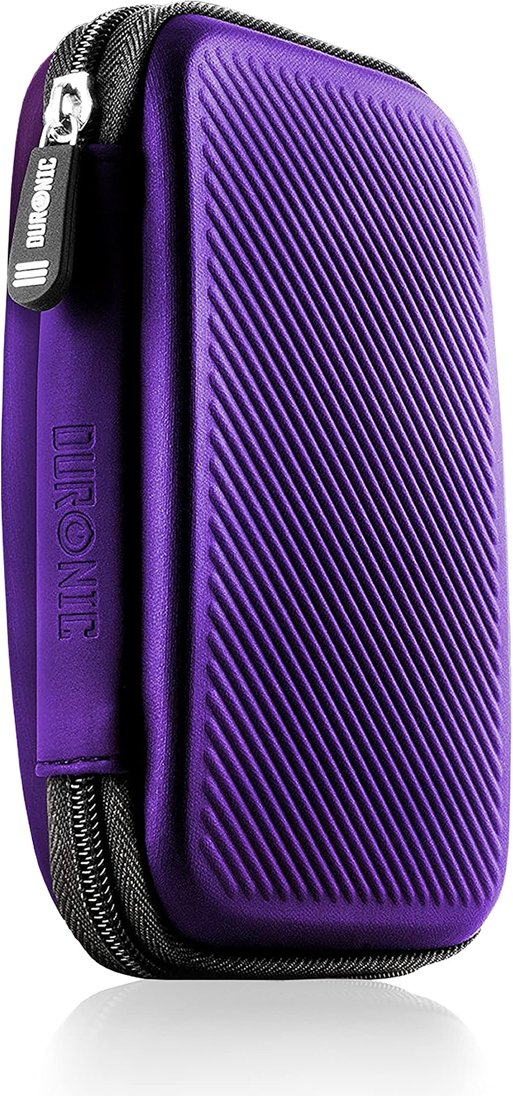 Duronic HDC2 Portable EVA External Hard Drive Case Violet 15x11x3cm 2.5" HDD/SSD