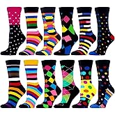WeciBor Women's Funny Colorful Novelty Pattern Cotton Crew Socks Funky Gifts for Mum