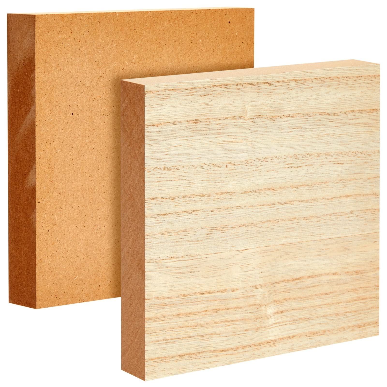 Bright Creations Unfinished MDF Wood Squares for Crafts, Wooden Blocks, 1 Inch Thick (6x6 in, 4 Pack) - Wood Blocks - Wooden Squares for Crafts