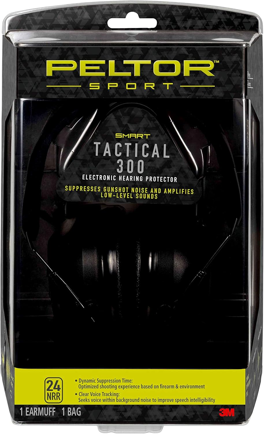 Peltor Sport Tactical 300 Smart Electronic Hearing Protector, Ear Protection, NRR 24 dB, Ideal for the Range, Shooting and Hunting, TAC300-OTH: Home Improvement