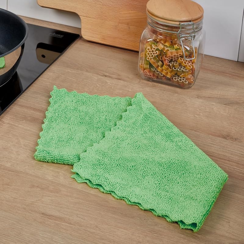 Paños de microfibra para limpieza | 8 bayetas Microfibre Collection | Para usar como trapos del polvo y paños de cocina | 30 x 30 cm | Colores surtidos | 8 unidades