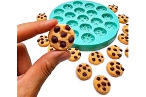 Chocolate chip cookies Silicone Candle Mold - Perfect for Wax and Resin Crafting Realistic mini cookies Wax Mold, DIY Craft M