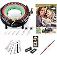 Addi Express King Size Knitting Machine Kit Extended Version with Manual Counter Includes: 46 Needles, Knitting Machine, Pattern Book, Express Hook, Replacement Needles, Stopper