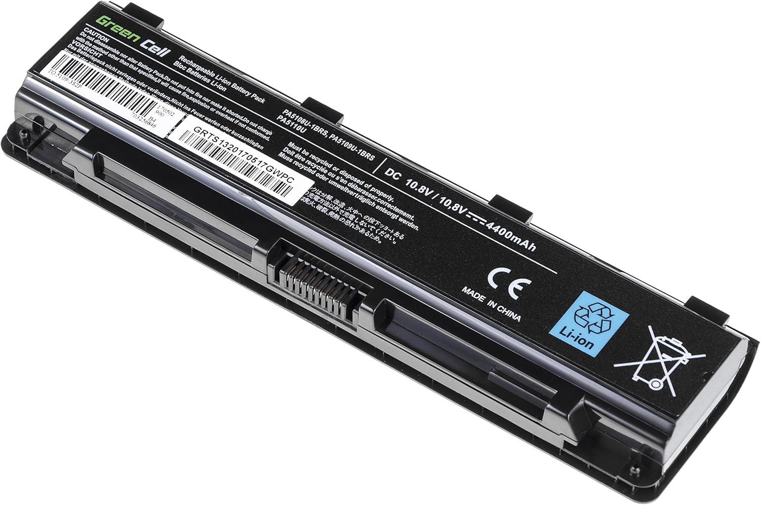 Green Cell Toshiba PA5109U-1BRS PABAS272 Laptop Battery for Toshiba Satellite C50 C50D C50t C55 C55D C55t C70 C70D C75 C75D L70 C50-A C50D-A C55D-A C55D-A C55-A C55D-A C55D-A C50-A -A-14W C55-A-1H9 - Image 4