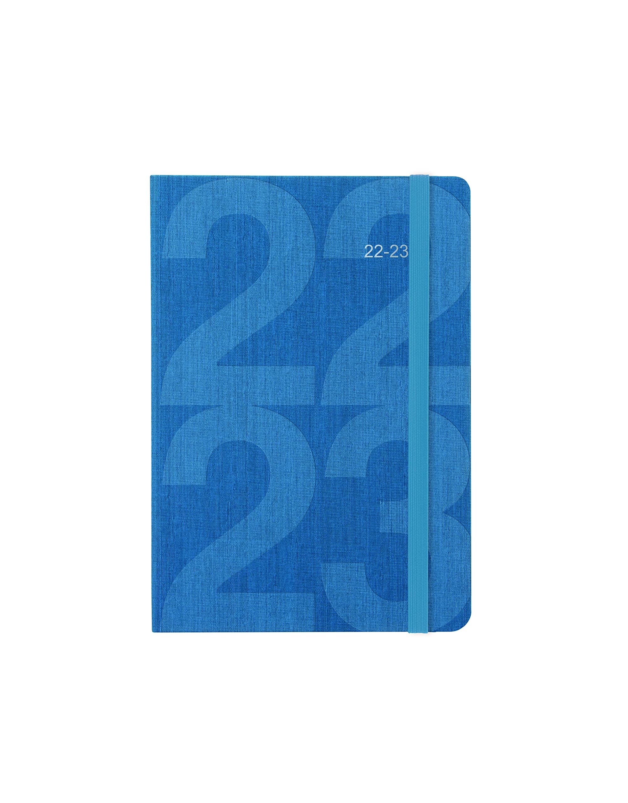 Letts of London A5 Block day to a page with appointments 22.23 academic diary - teal (23-031084)