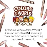 CRAYOLA Colours of the World 24 Assorted Skin Tone Wax Crayons view 7