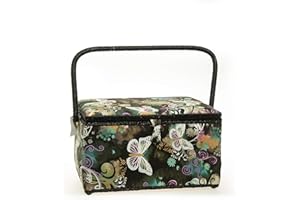 Allary 4397 Rectangle Jumbo Sewing Basket 16 Bundle with 811 Sewing Accessory Kit