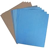 ADVcer 9x11 inch 10 Sheets Sandpaper, Wet or Dry 7000-15000 Grit 5 Assortment Sand Paper, Extra Fine Precision Abrasive Pads for Automotive Sanding, Wood Turing Finishing, Metal Furniture Polishing