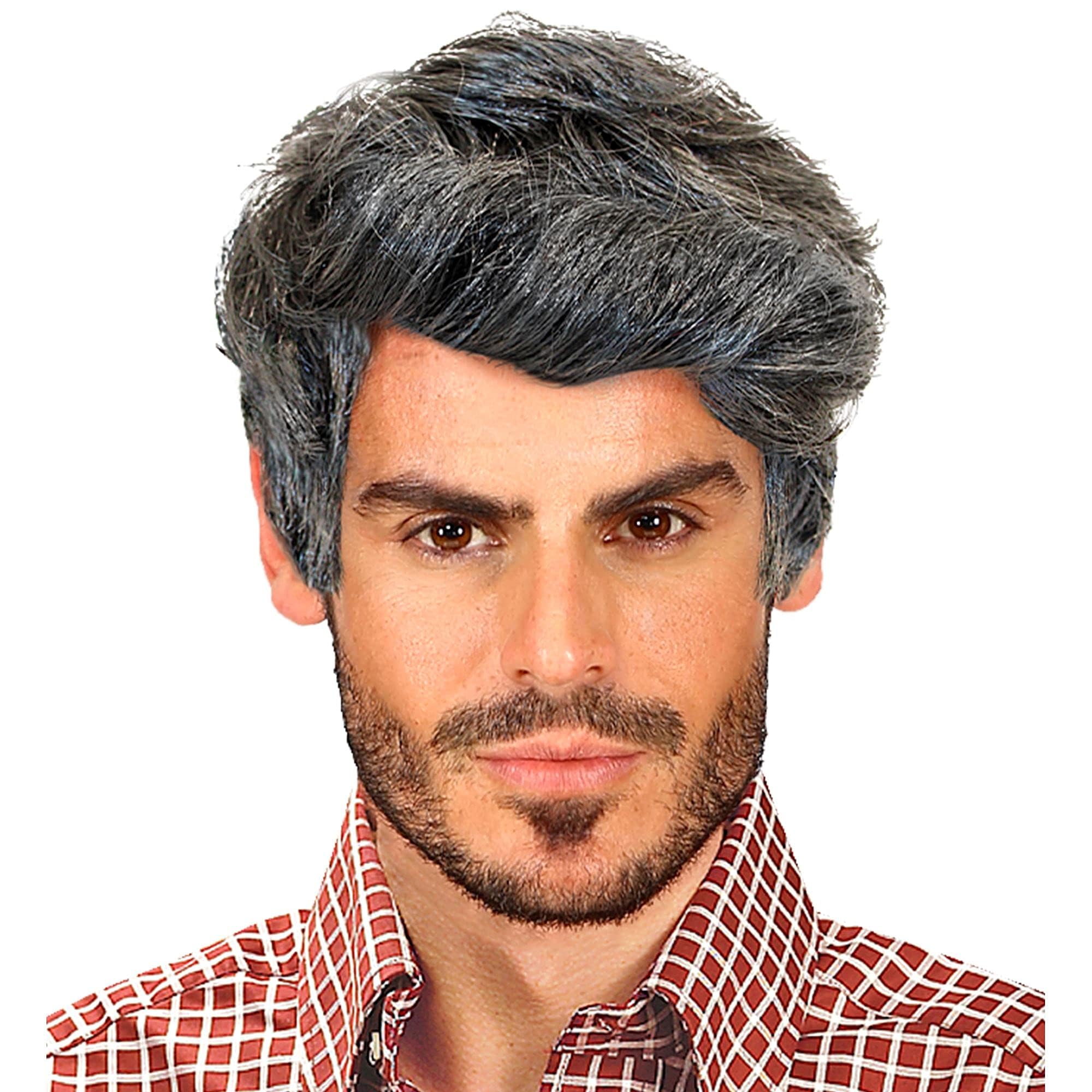 Rick Grizzled Wig for Hair Accessory Fancy Dress