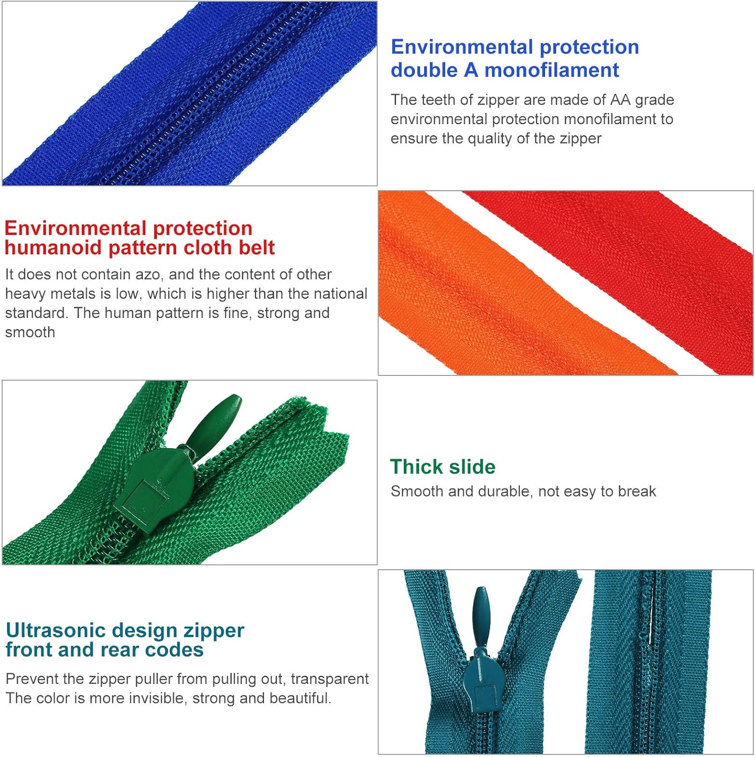 200 Pieces Nylon Invisible Zippers Colorful Sewing Invisible Zippers for Clothes Sewing Crafts, 6 Inch, 8 Inch, 14 Inch, 18 Inch, Hidden Zippers in 25 Assorted Colors