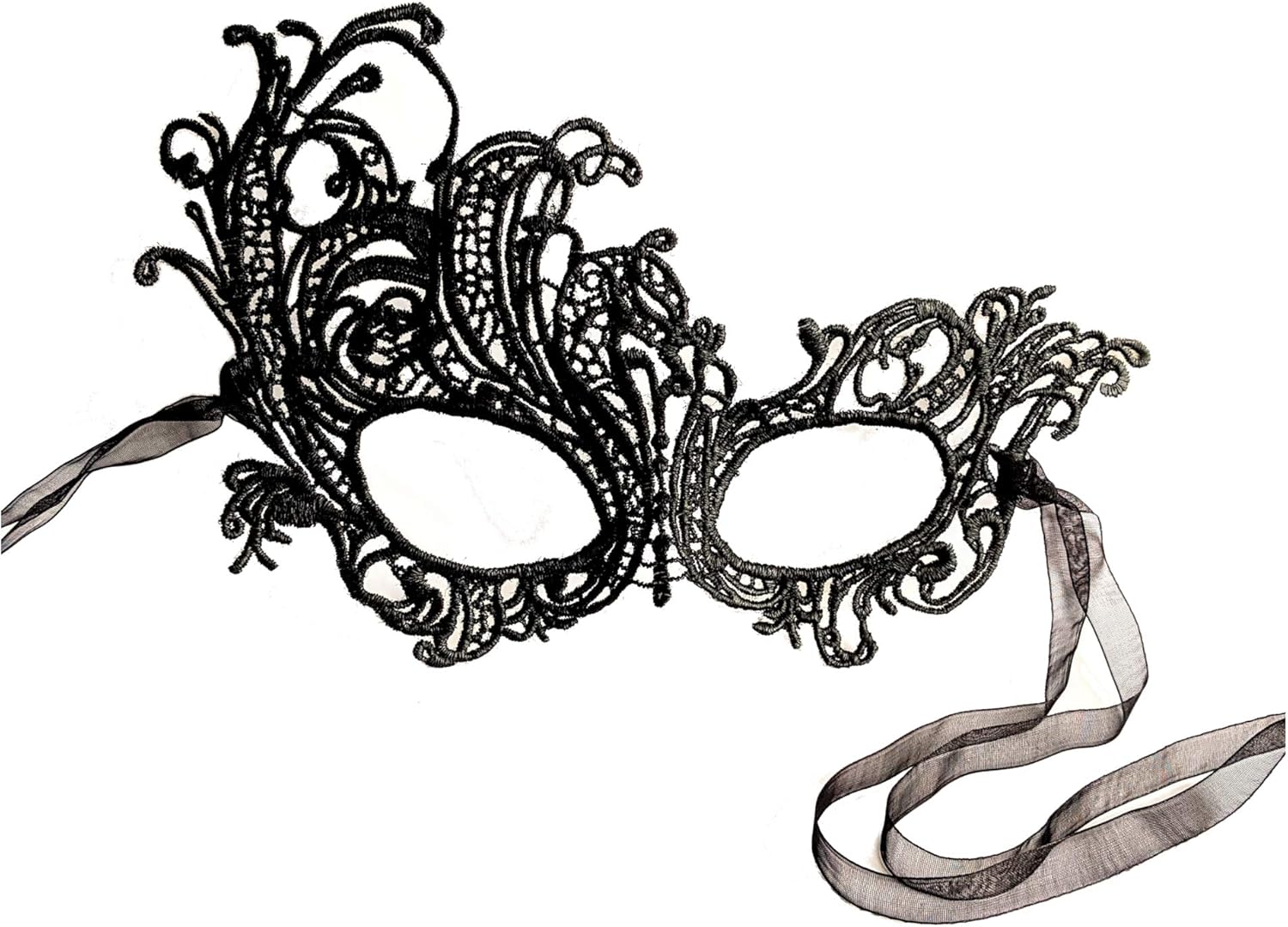Samantha Peach Masquerade Mask Luxury Lace Renaissance