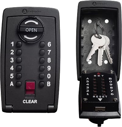 Defender PRO-TEC Key Safe Police Preferred Wall Mounted Key Box 10 Keys