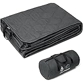 ONETIGRIS OasisMat Waterproof Outdoor Blanket, Portable Multi-Use Blanket with Travel Bag, Windproof Stadium Blanket for Camping, Picnics，Pet, Car, and Concerts