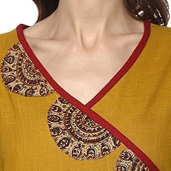 Yash Gallery Women's Cotton Slub Patch Work