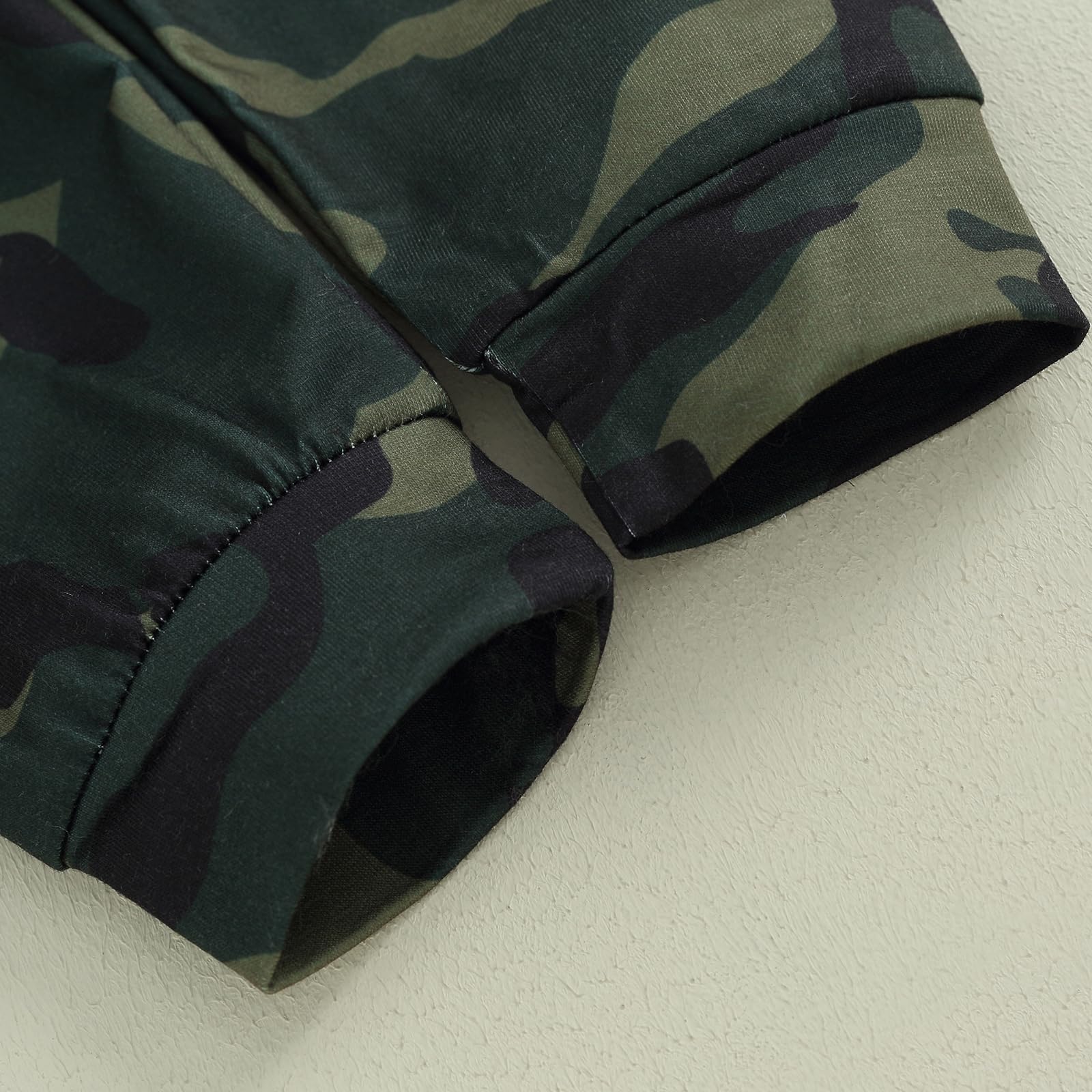 Sejardin Toddler Baby Boy Clothes Camo Pant Set Long Sleeve Letter Sweatshirt and Camouflage Jogger Pants Infant Boy Outfits