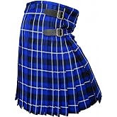 AAR Mens Scottish Tartan Kilt - 13oz Highland Casual Kilt for Men - 11 Tartans
