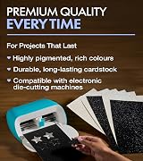 Italian Options Non-Shed Glitter Cardstock A4 250gsm 10 Sheets Silver view 5