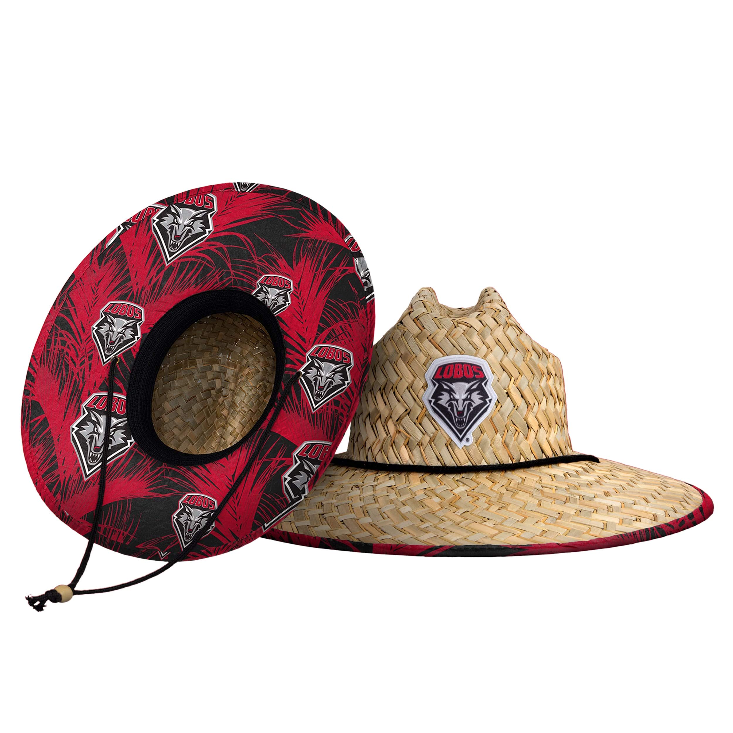 FOCO New Mexico Lobos NCAA Floral Straw Hat