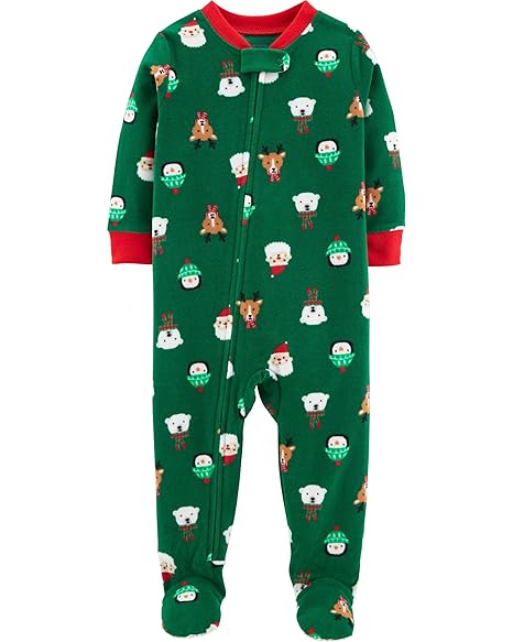 carters christmas pajamas boys