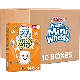 Kellogg's Frosted Mini-Wheats Original Breakfast Cereal 9.25Lb 10 Count | Kids Cereal, Family Breakfast