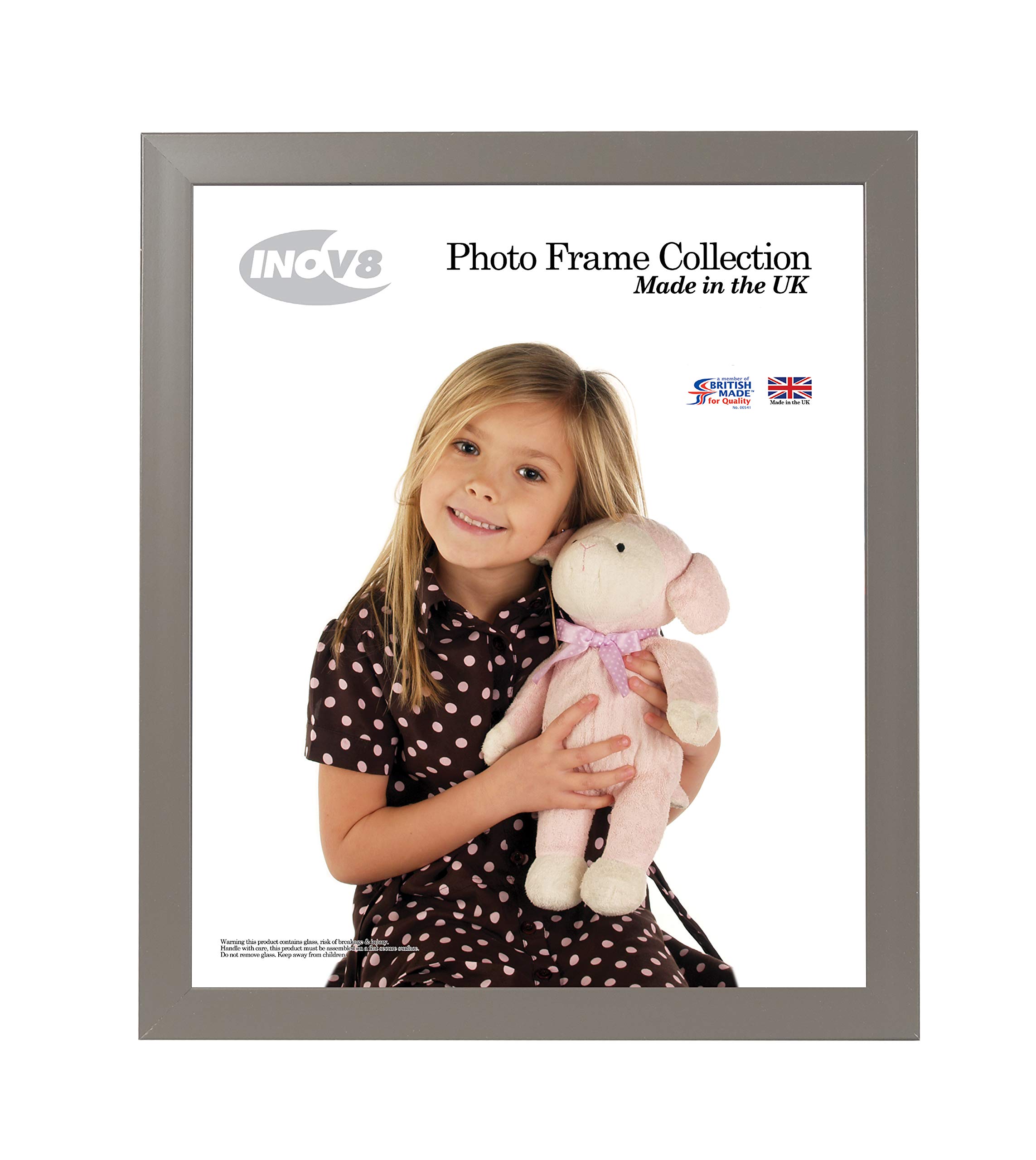 Inov8 Framing British Made Photo Frame Value Dark Grey 14x11 — image 1