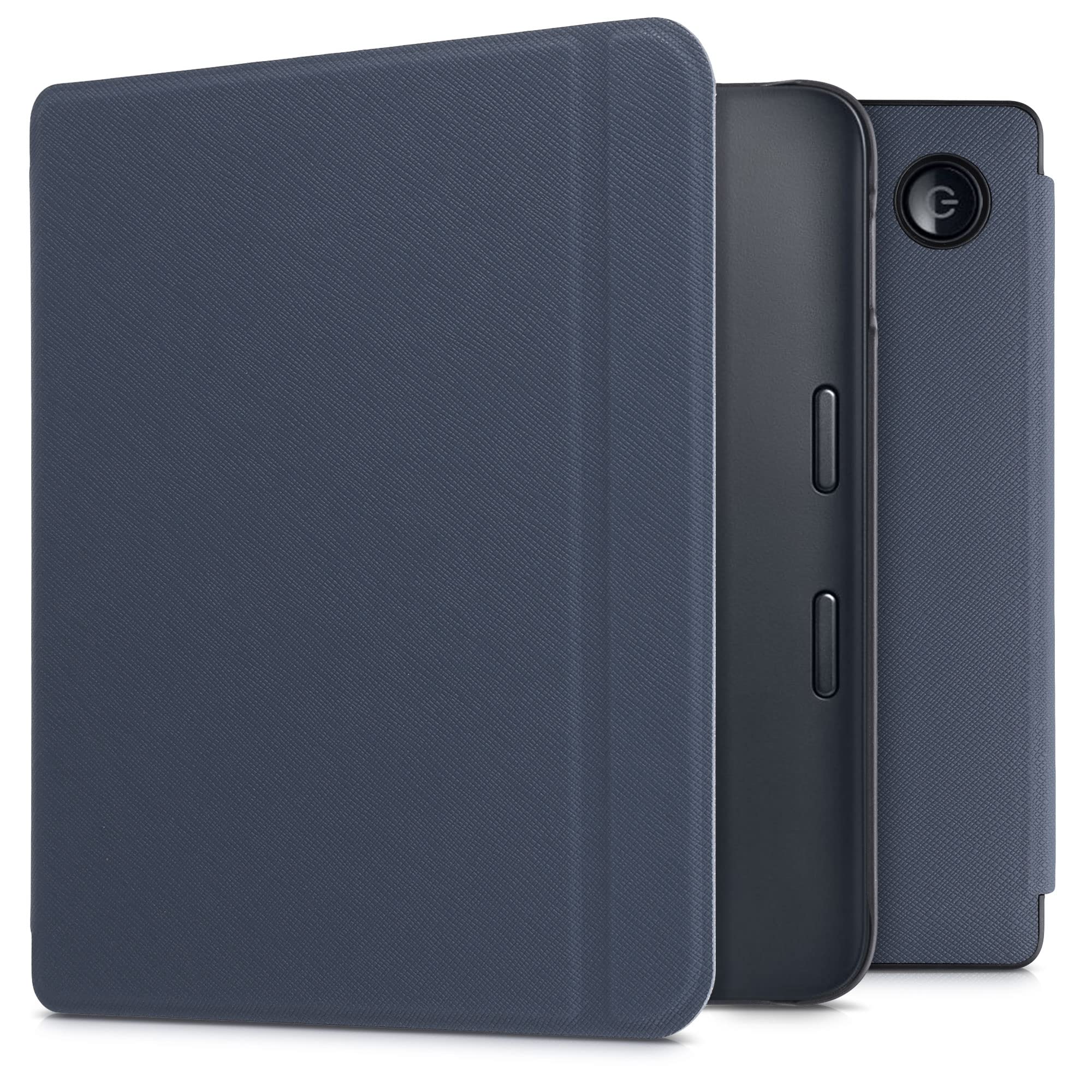 kwmobile Case Compatible with Kobo Libra 2 Case - Cover for eReader with Magnetic Closure - Dark Blue — image 1