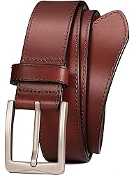 WOLFANT Men's 35mm Dress Casual Belt,100% Italian