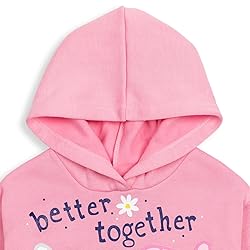 Peppa Pig Toddler Girls Pullover Fleece Hoodie and