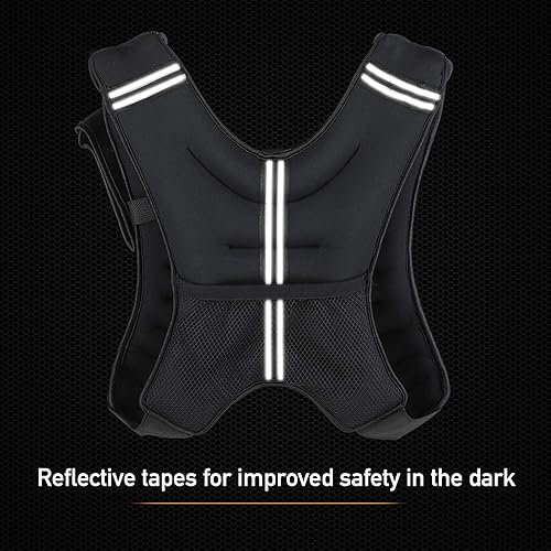 ZELUS Weighted Vest, Weight Vest with Reflective Stripe for
