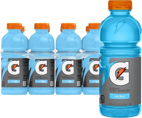 Gatorade Cool Blue bebida electrolítica, 20 onzas, paquete de 8 — Bebidas deportivas