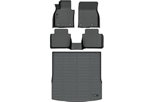 Auxko All Weather Floor Mats Cargo Liner Fit for Mazda CX-50 2023 2024 2025 TPE Rubber Liners Set CX50 Accessories All Season Guard Odorless Anti-Slip Floor Mats Cargo Liner