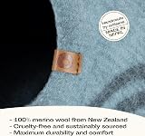 MEOWFIA Cat Cave Premium Felt Bed Merino Wool Aquamarine Medium view 3