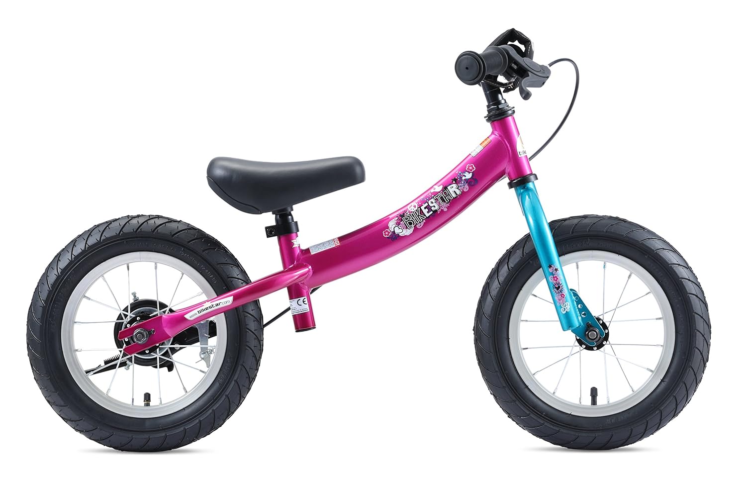 bicicletta con pedali per bambini rossa