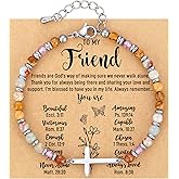 AryaHozel Christian Cross Bracelet for Women - Valentine's Day Gifts for Her, 13th to 60th Birthday Gifts for Women | Christmas/Graduation/Easter Gift, Religious Jewelry