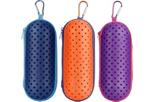 jetmast Swim Goggle Case For Swimming Goggles, Protective Cases for Goggles with Clip, Sunglasses, Goggles, Sports