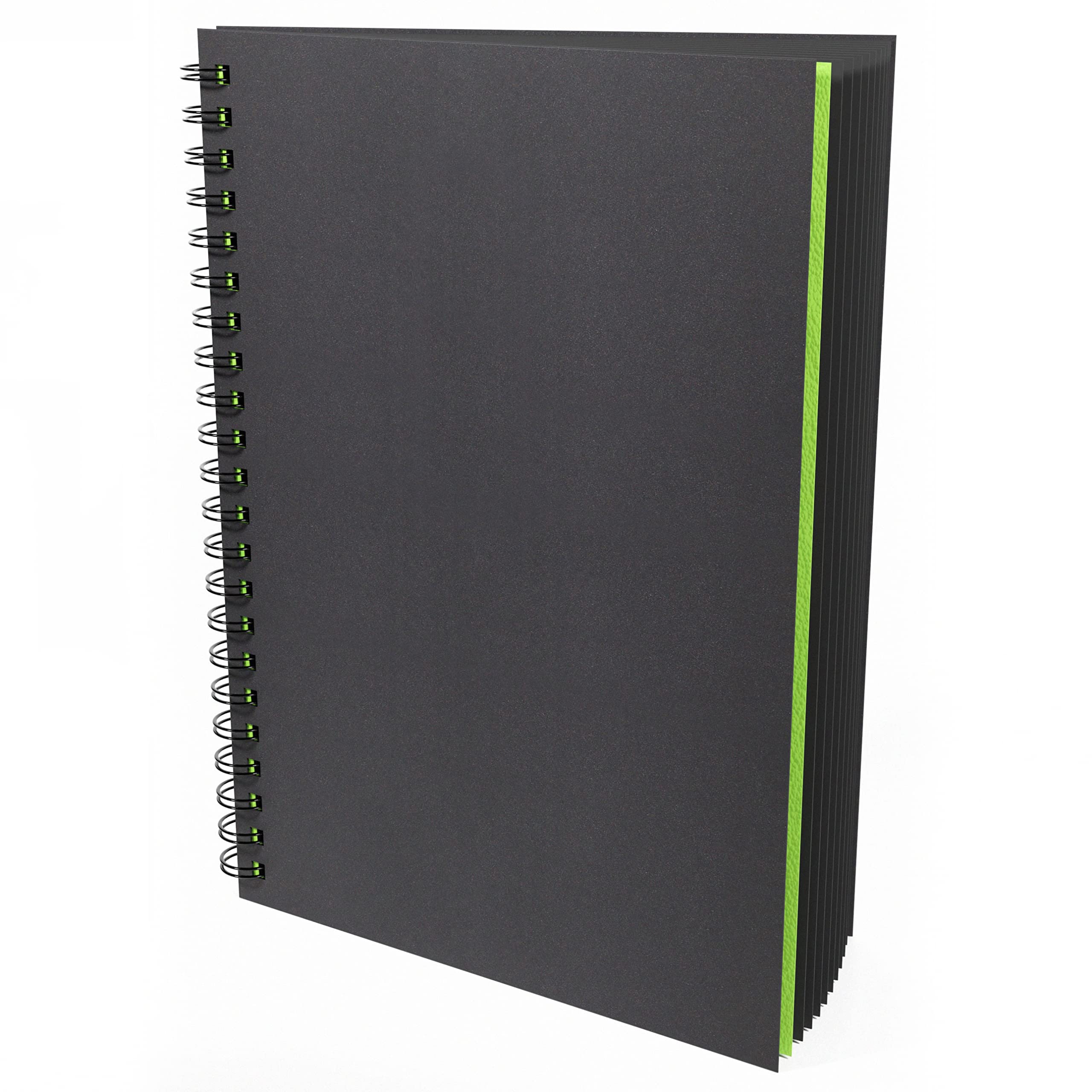Artgecko Black Toned Sketch Book A4 Portrait - 80 Pages (40 Sheets) 200gsm Card