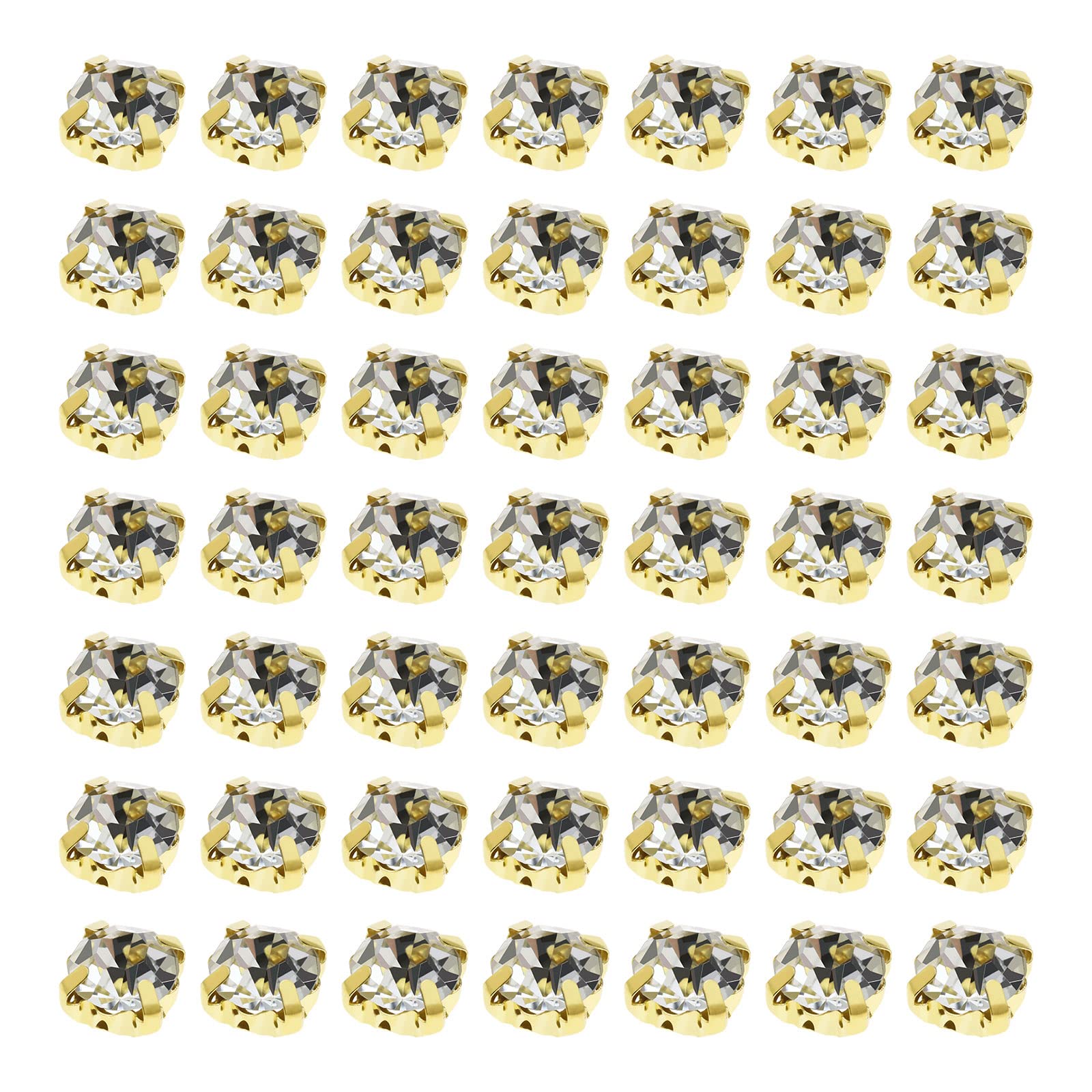 EMSea 720pcs 6mm Sew on Rhinestones Crystal Glass Claw Rhinestones with 4 Holes Sew on Rhinestones Crystal Used for Sewing and Crafts Jewelry Clothes Shoes