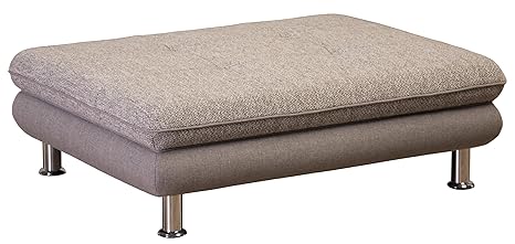 CAVADORE Hocker Loungines / Polsterhocker, Fußbank für Wohnzimmer / passend zur Wohnlandschaft Loungines / 112 x 36 x 85 / Ma